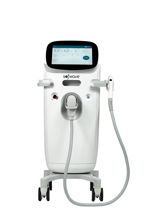 Sofwave skincare device on a mobile cart.