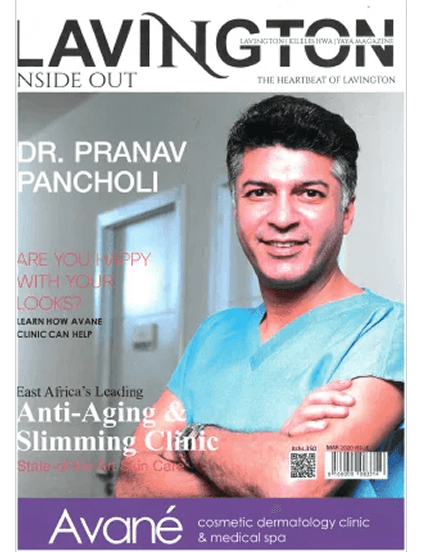 Doctor promoting anti-aging and slimming clinic services.