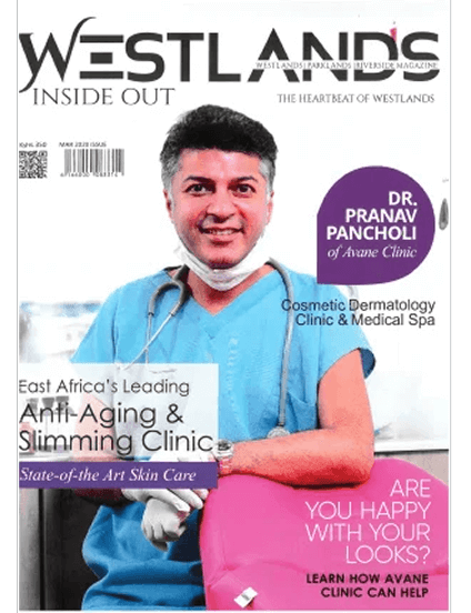 Magazine cover featuring Dr. Pranav Pancholi.