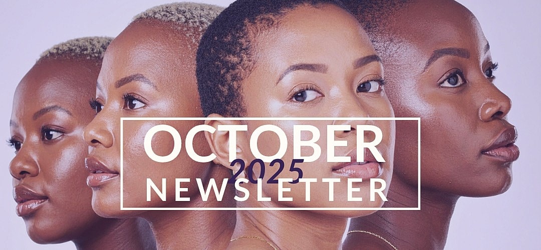 October 2025 newsletter with diverse women’s portraits.