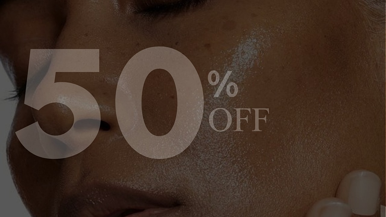 50% off promotion on skincare products